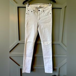 Rag & Bone White Skinny Jean Size 28